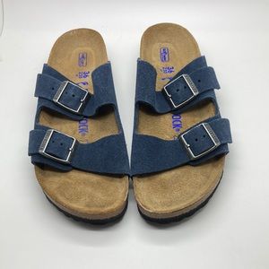 Birkenstock Arizona Soft Footbed Navy Suede 36N